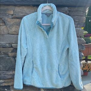 Eddie Bauer Sky Blue pullover Fleece